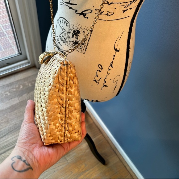 Vanessa Wicker clutch crossbody bag - Picture 7 of 14